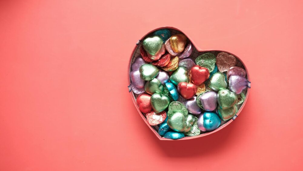 chocolates in a box